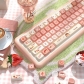 Weight Loss 104+34 / 54 MDA Profile Keycap Set Cherry MX PBT Dye-subbed for Mechanical Gaming Keyboard